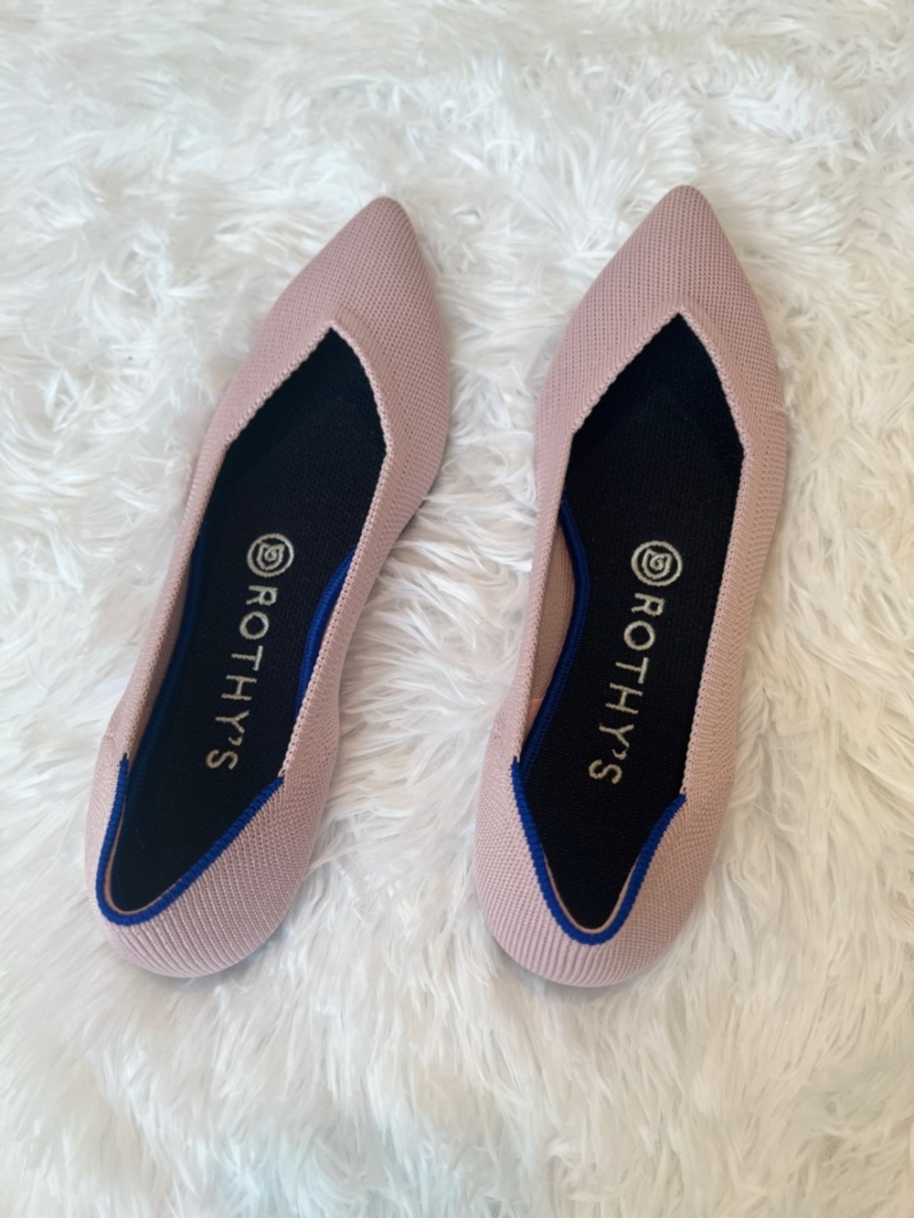 Rothy's Pointed Knit Ballet Flat - Dusty Rose! Size 7.5